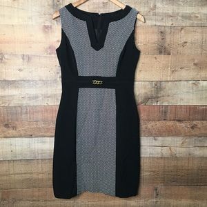 TAHARI Black/Grey Dress